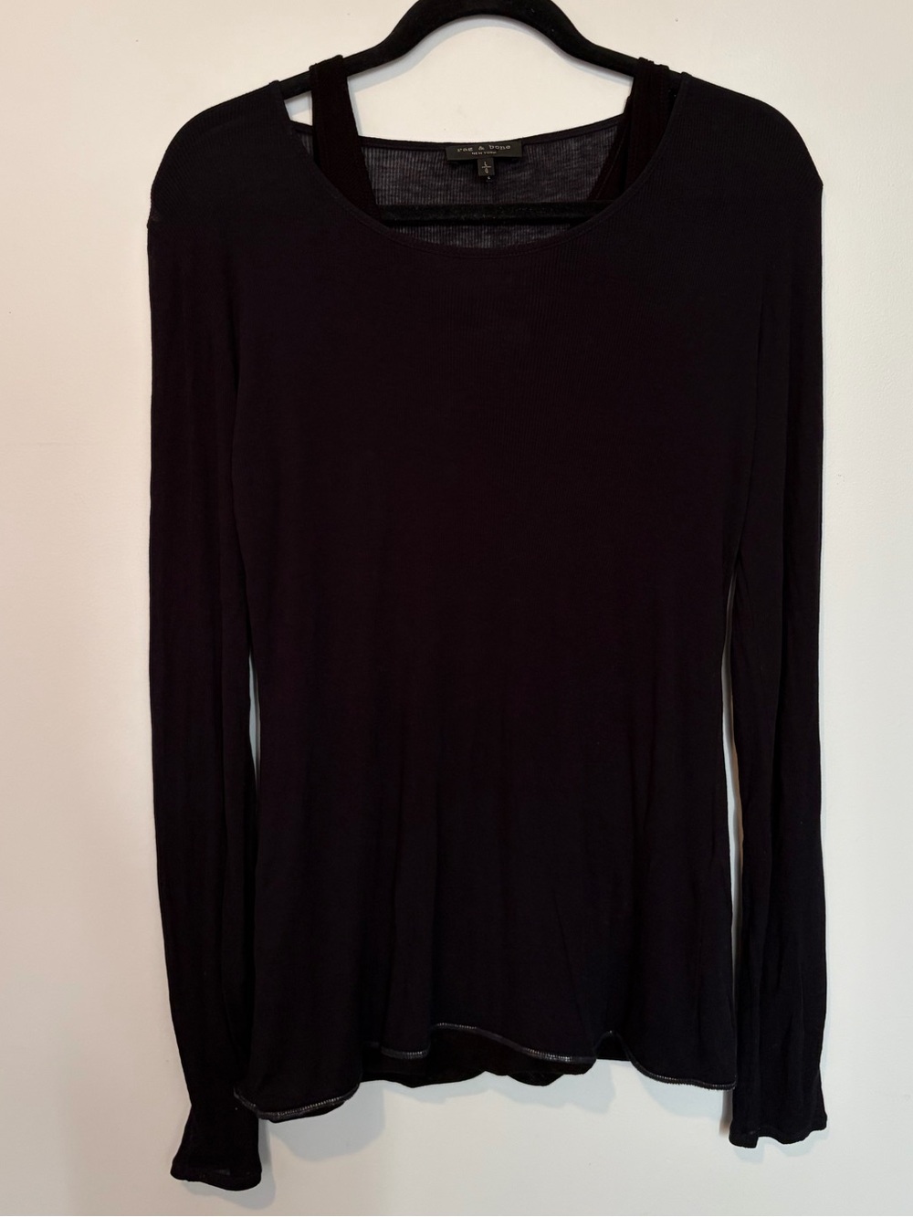 Rag & Bone Layered Long Sleeve & Tank Top - L